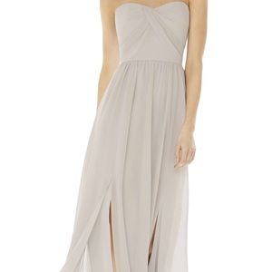 Social Bridesmaids strapless Georgette Gown